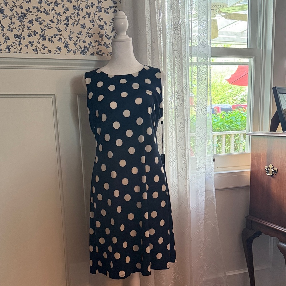 Tommy Hilfiger Black and White Polka Dot Dress